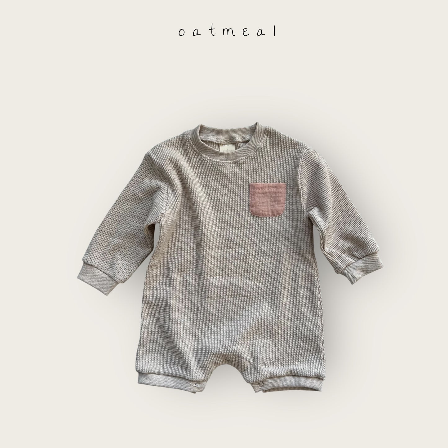 【予約商品】bebe-waffle suit [Oatmeal] (26SS)【2026年3月中旬以降順次発送】