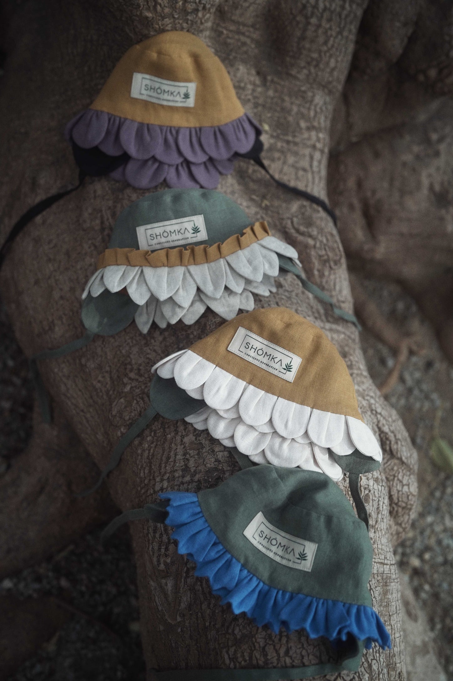 【オーダー会】'PANSY' LINEN FLOWER HAT [SHOMKA] 【2026年4月中旬以降順次発送】