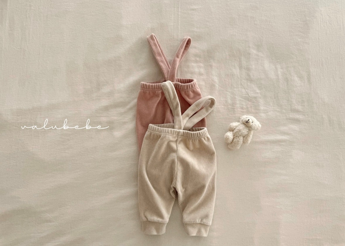 velour suspender pants