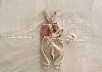 velour suspender pants