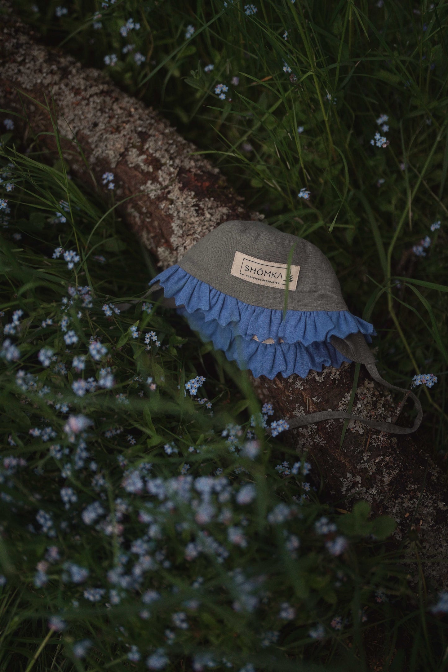 【オーダー会】'CORNFLOWER' LINEN FLOWER HAT [SHOMKA] 【2026年5月下旬以降順次発送】