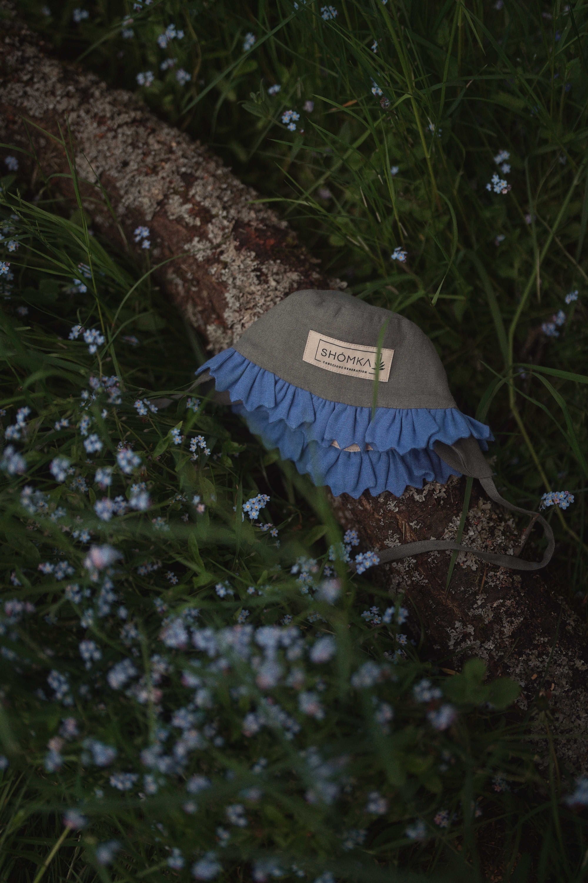 【オーダー会】'CORNFLOWER' LINEN FLOWER HAT [SHOMKA] 【2026年5月下旬以降順次発送】