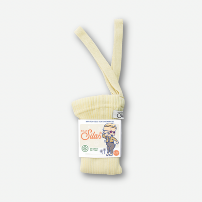 Hippy Footless Tights With Braces - Lemon Icing [SILLY Silas (Heavenly Collection)]
