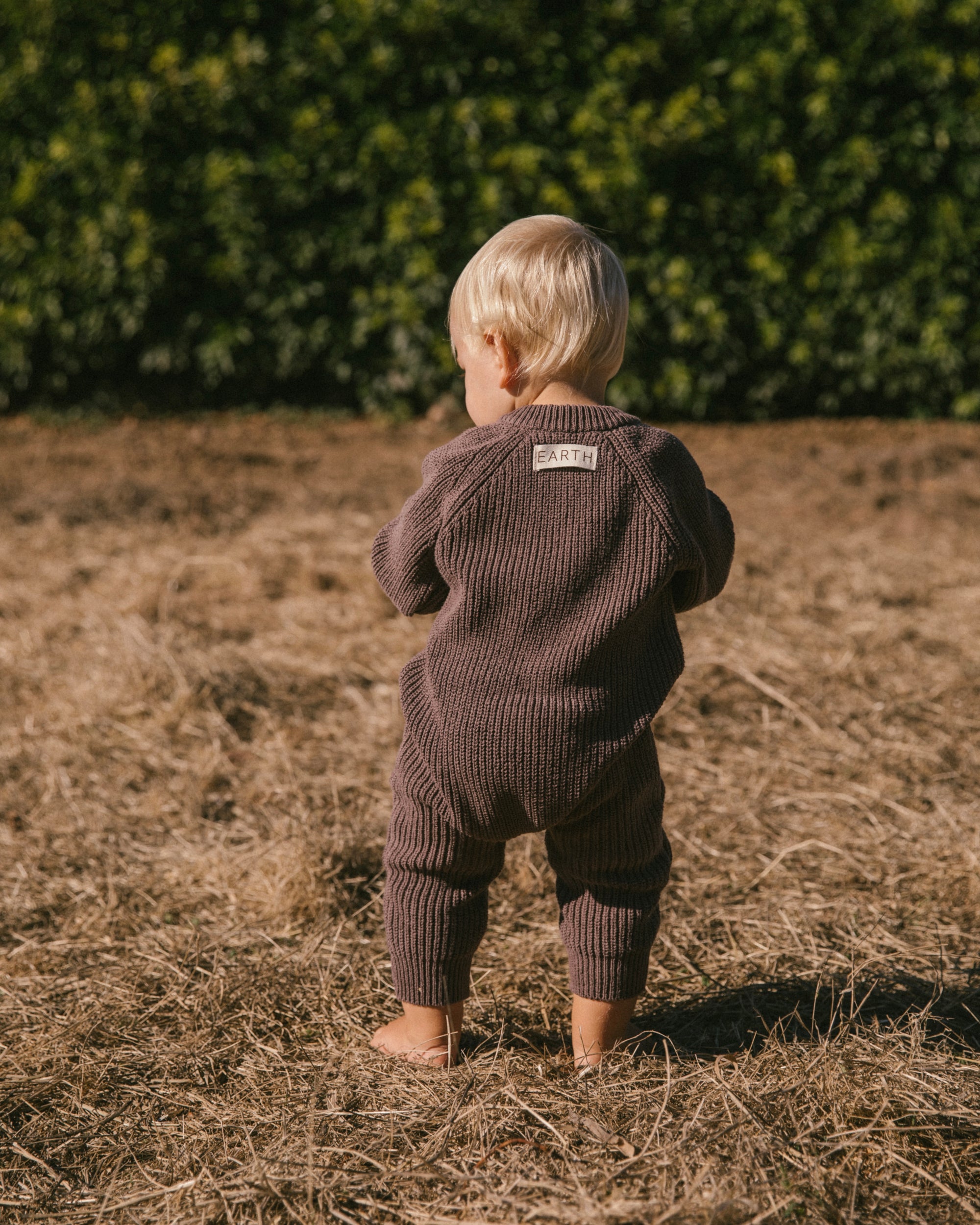 Button knit jumpsuit - Brown [EARTH THE ARCHIVE] (26AW)