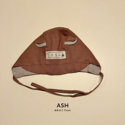 [ASH generation] bear bonnet (straight) / cocoa