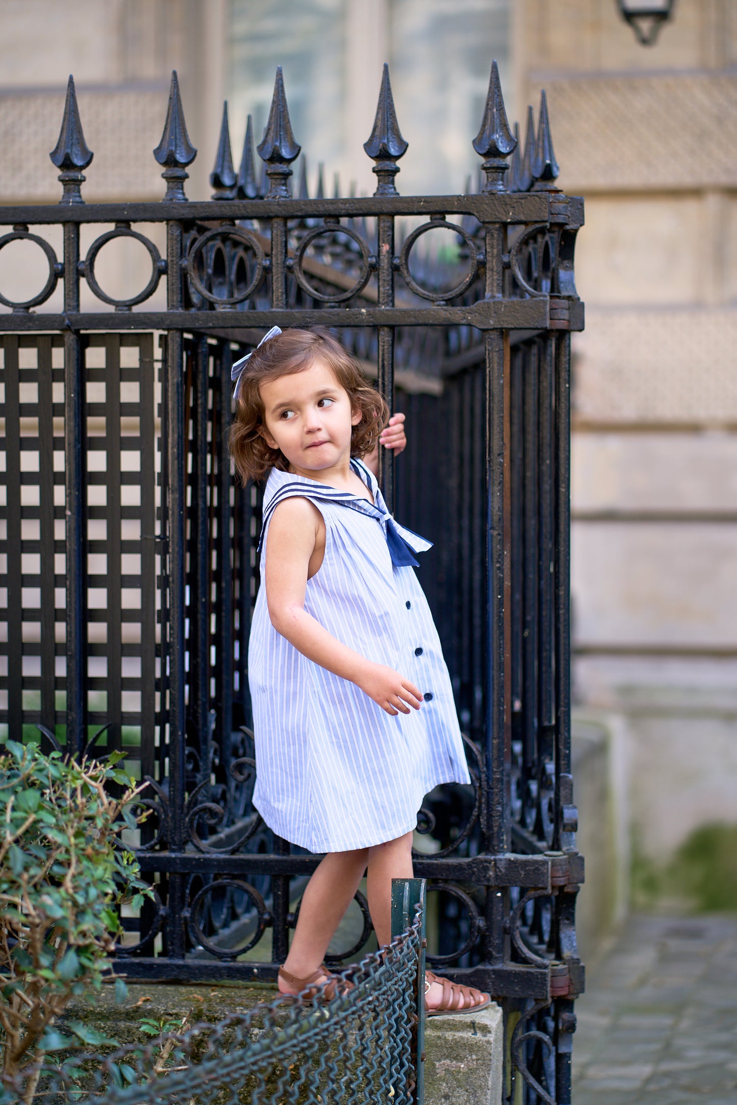 Dress LUCO - ice blue stripes [Maison Marelle] (26SS)