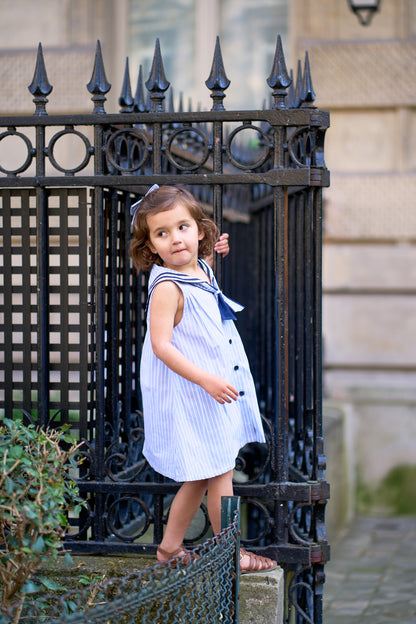 Dress LUCO - ice blue stripes [Maison Marelle] (26SS)