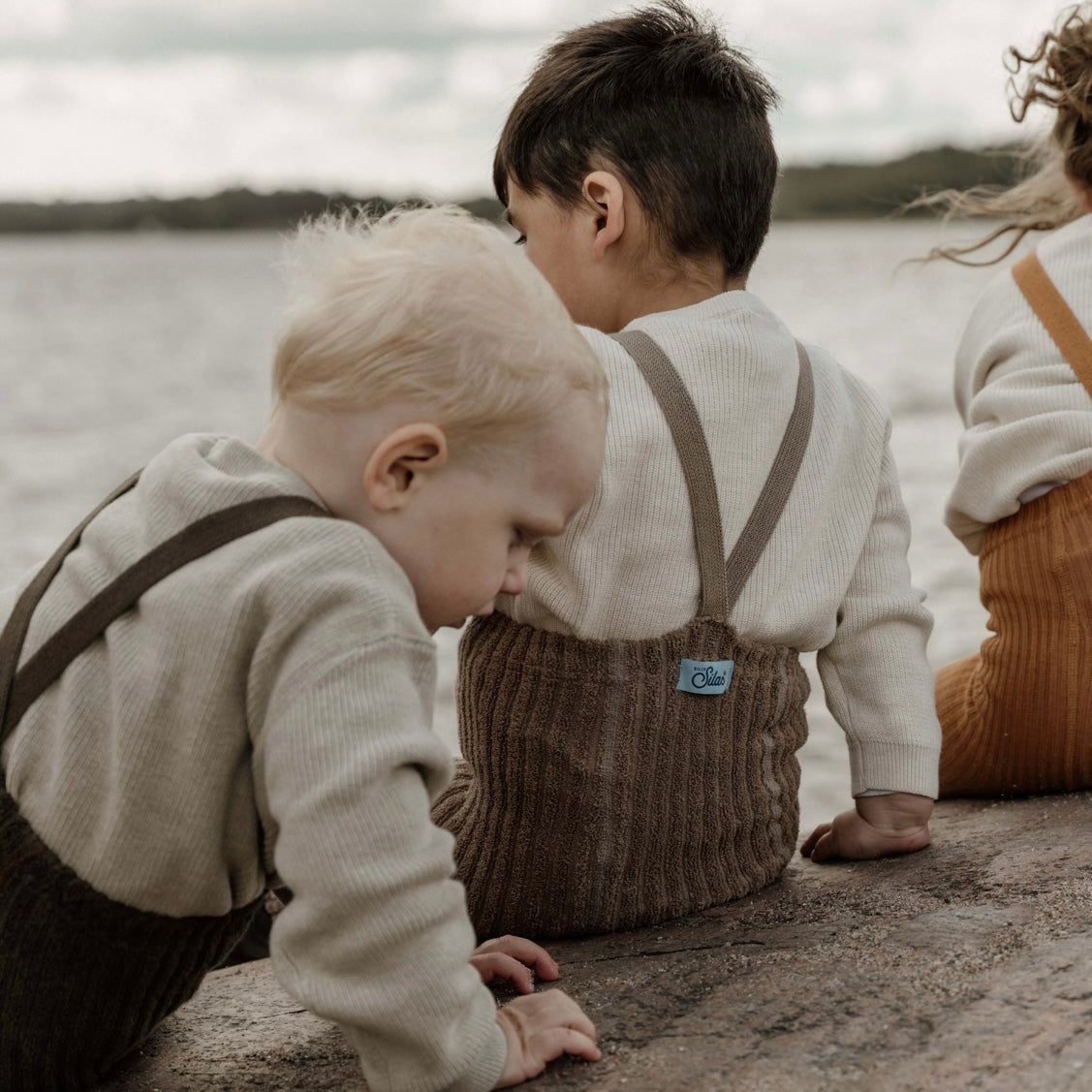 Granny Teddy Footless Tights With Braces - Seaweed Brown [SILLY Silas]
