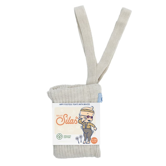 Hippy Footless Tights With Braces - Cream Blend [SILLY Silas]