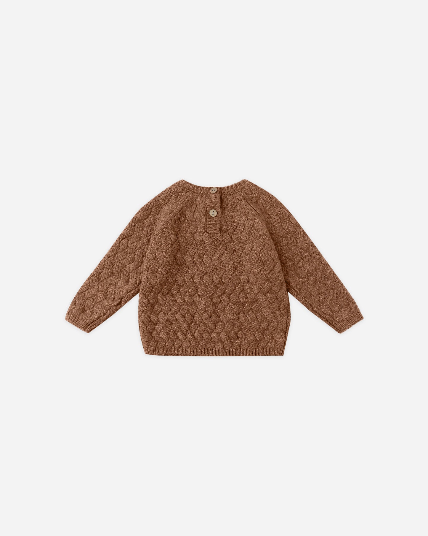 KNIT SWEATER - HEATHERED CEDAR [QUINCY MAE] (25AW) Drop1