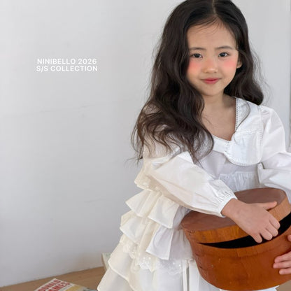 【予約販売】Bubble Cancan Blouse [NINIBELLO] (26SS)【2026年2月下旬以降順次発送】