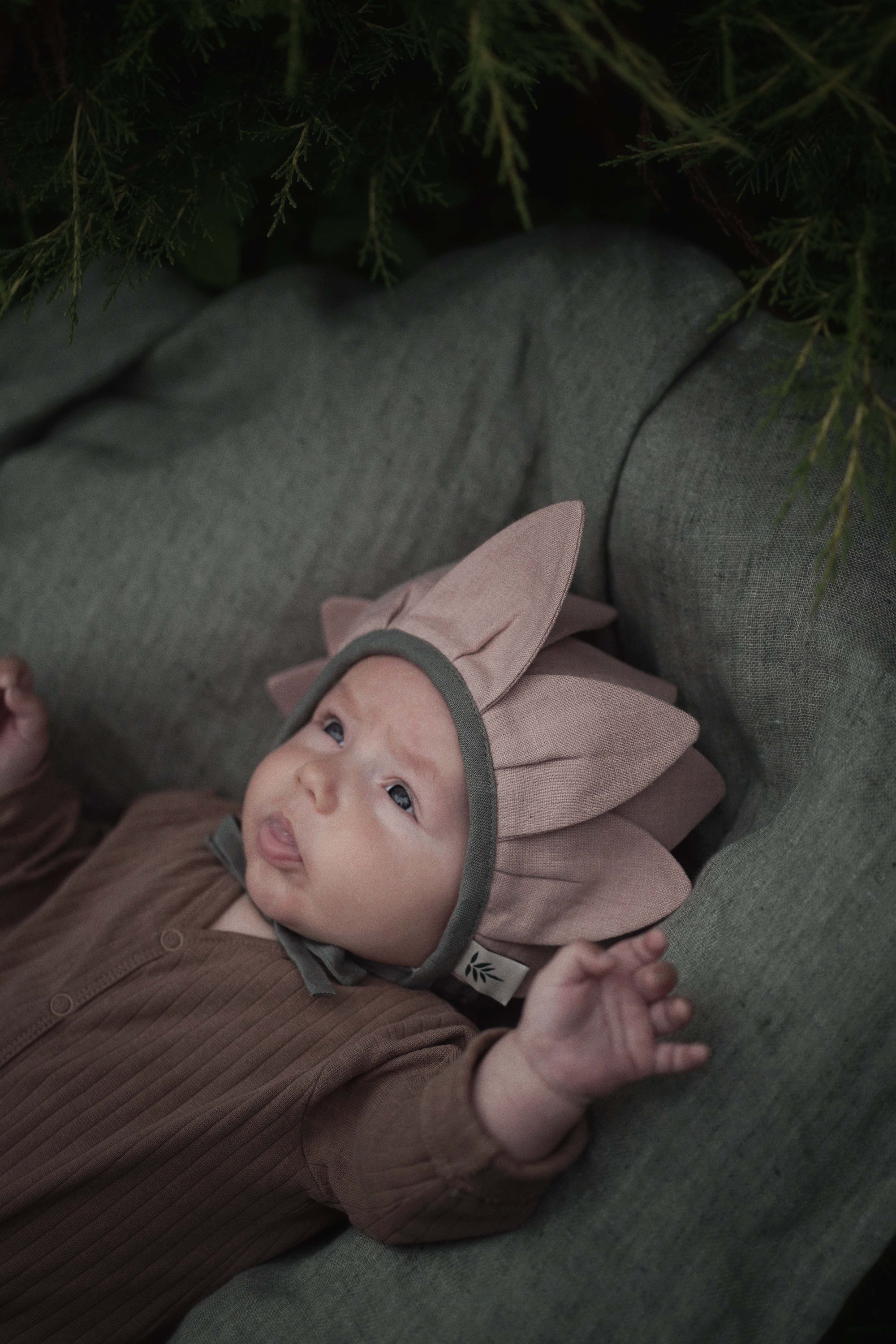 【オーダー会】'MAGNOLIA' LINEN FLOWER BONNET [SHOMKA] 【2026年5月下旬以降順次発送】