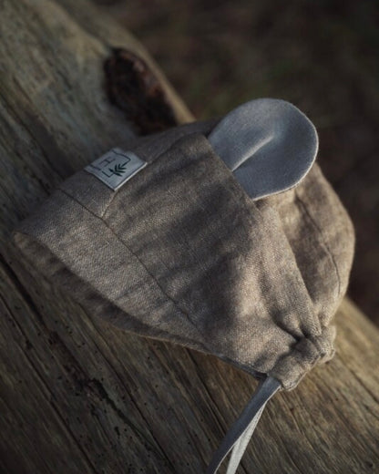 WOOL BEAR BRIM BONNET - TUNDRA (NEUTRAL EAR)