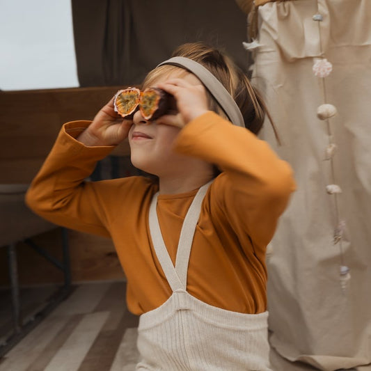 Hippy Footless Tights With Braces - Cream Blend [SILLY Silas]