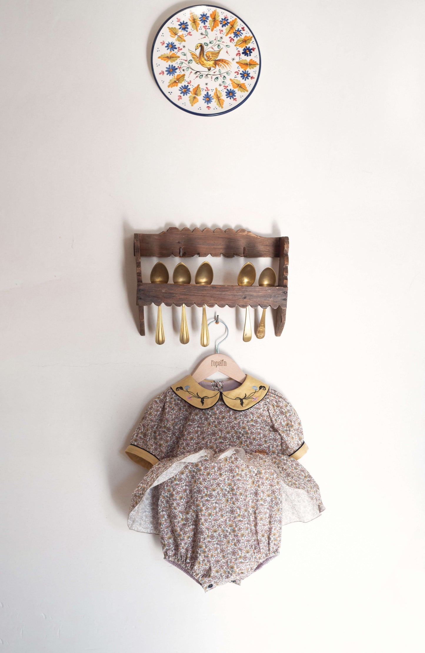 Rompers with frill skirt - Cashmere [Popelin] (25SS)