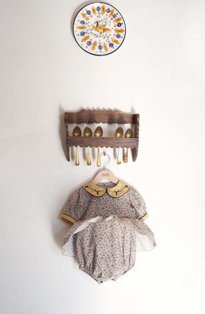 Rompers with frill skirt - Cashmere [Popelin] (25SS)