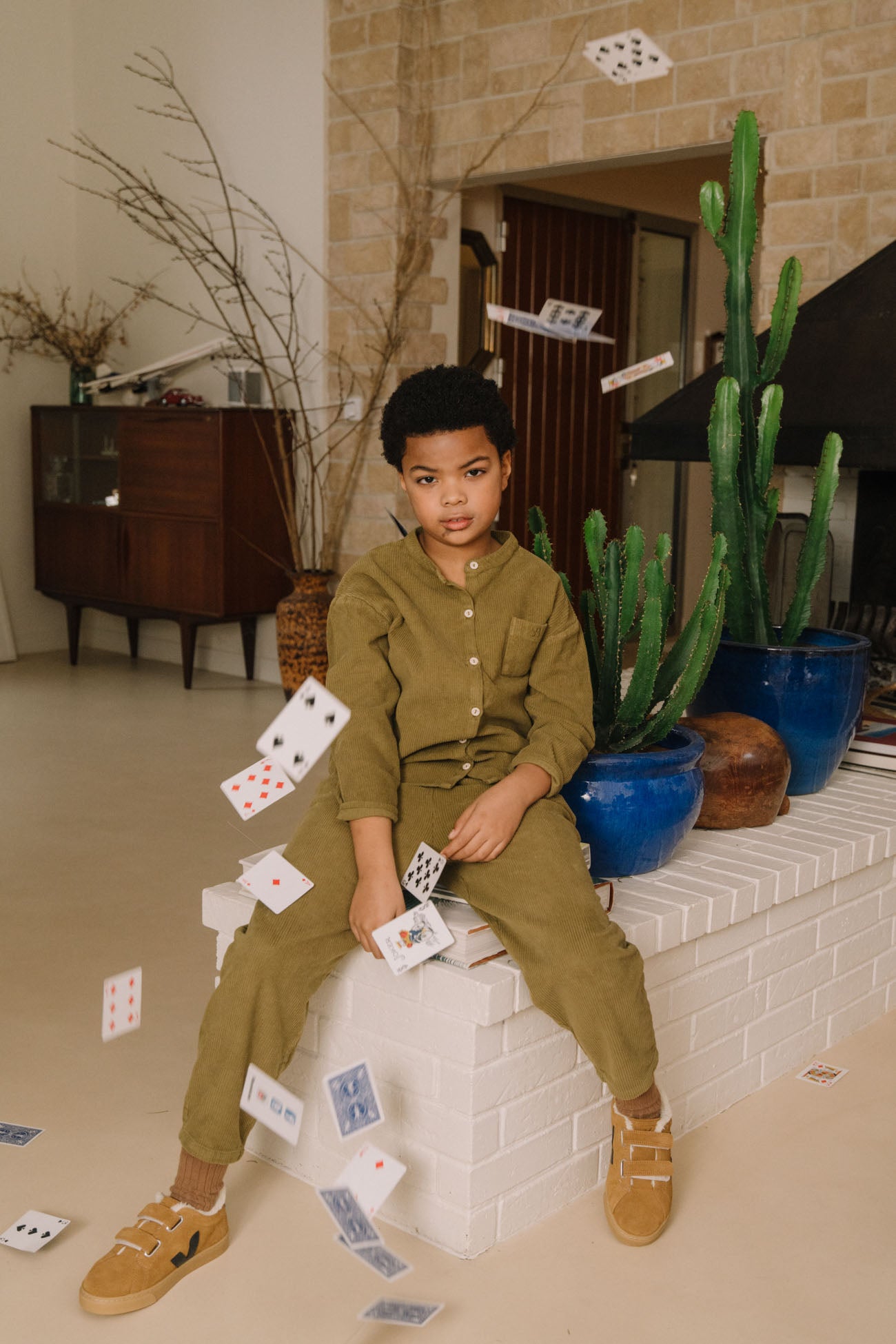 JIM SHIRT - GREEN NUTRIA [STUDIO BOHEME] (25AW)