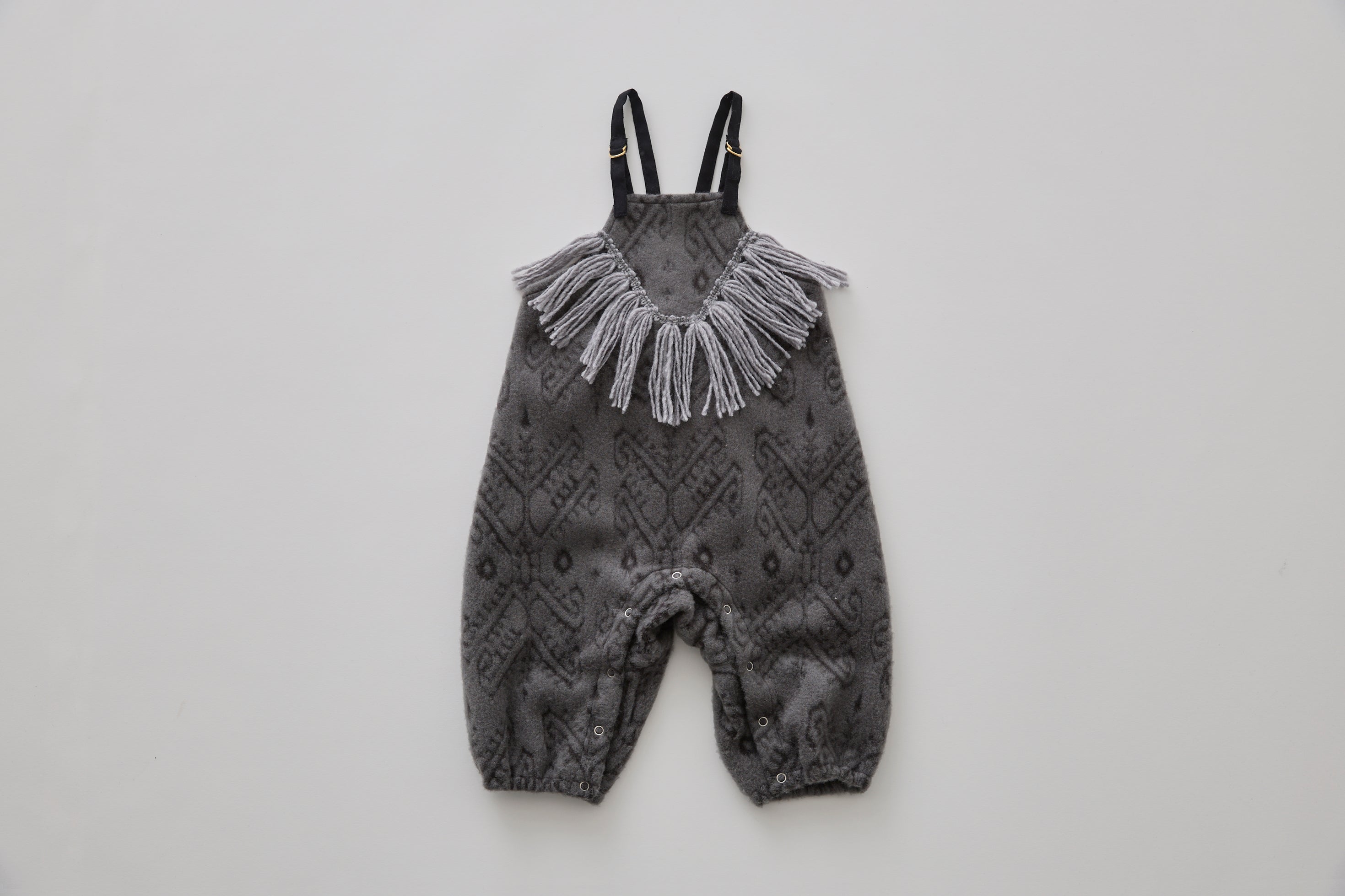 Snow Jacquard Rompers - Gray [eLfinFolk / エルフィンフォルク