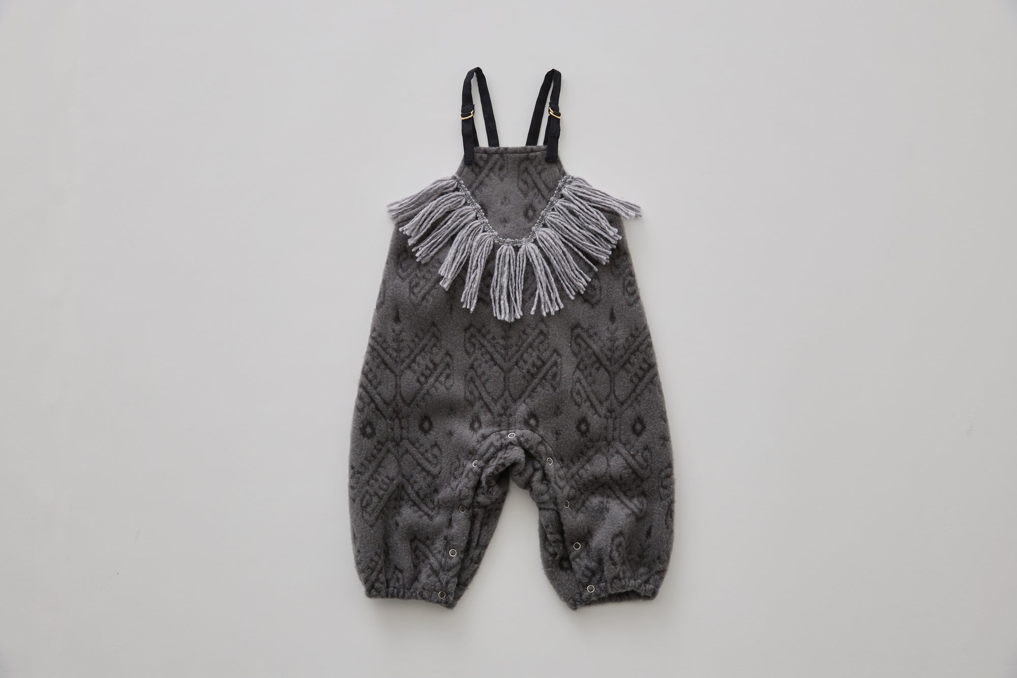 Snow Jacquard Rompers - Gray [eLfinFolk ] (25AW•Drop2)