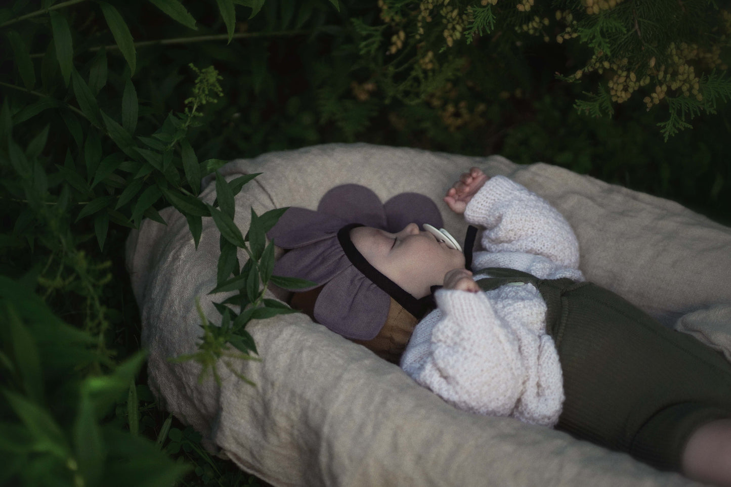 【オーダー会】'PANSY' LINEN FLOWER BONNET [SHOMKA] 【2026年4月中旬以降順次発送】