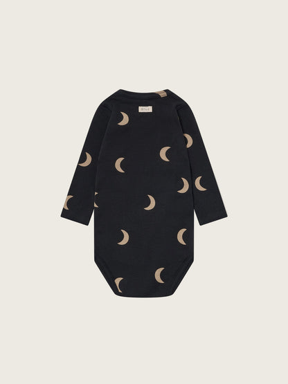 Charcoal Midnight Wrap Bodysuit [organic zoo] (core collection)