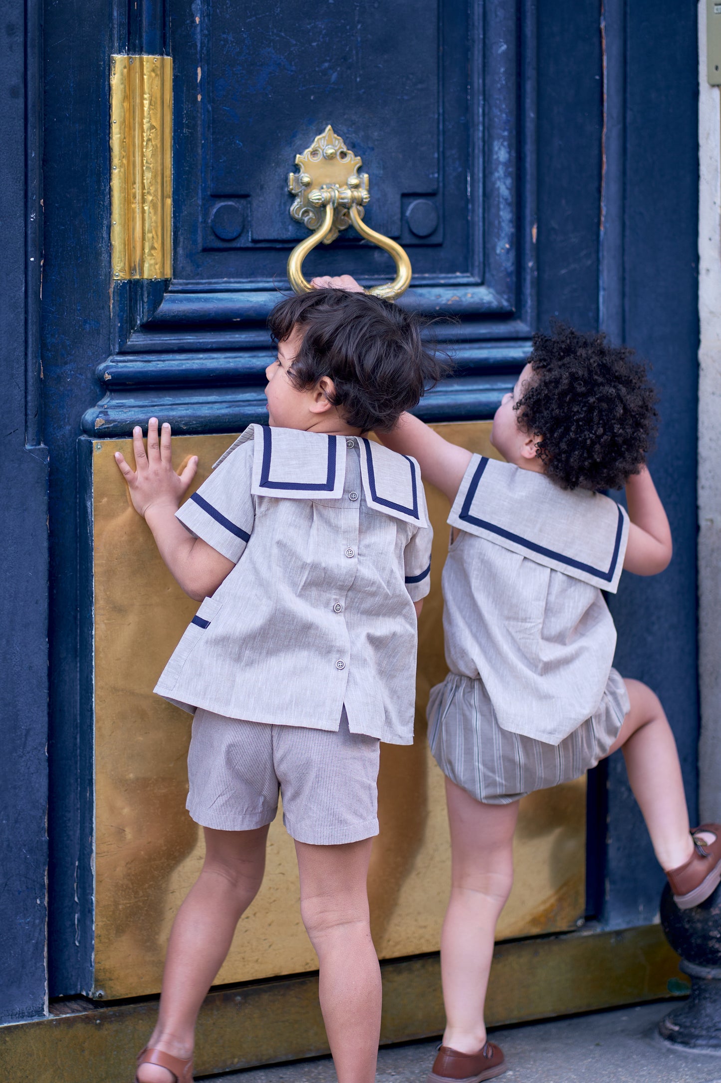 Bloomer CHAILLOT - dark beige stripes [Maison Marelle] (26SS)