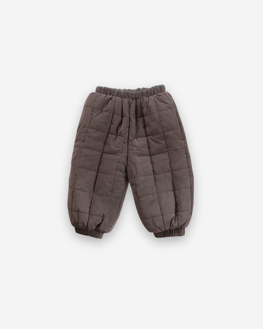 Lightweight padded pants - Brown [EARTH THE ARCHIVE] (26AW)