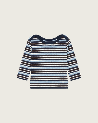 Forest ST Lip Neck T-Shirt - Midnight Blue  [Doucement] (25AW)【2025年10月下旬以降お届け予定】