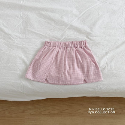 【予約販売】Sour check skirt [NINIBELLO] (26SS)【2026年2月下旬以降順次発送】