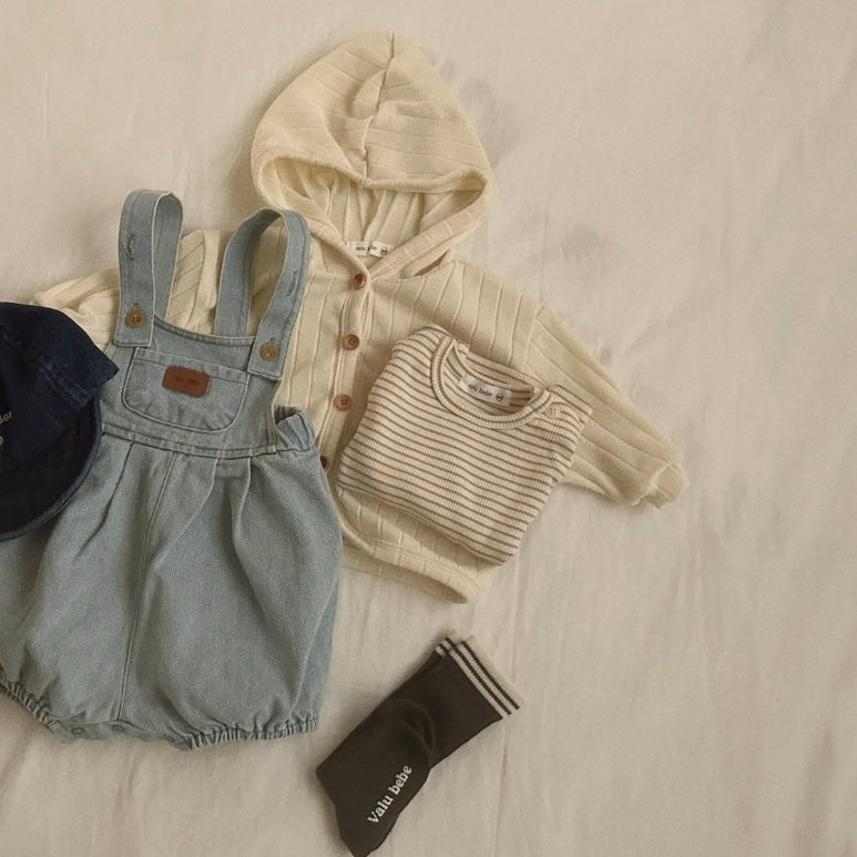 pumpkin denim suit