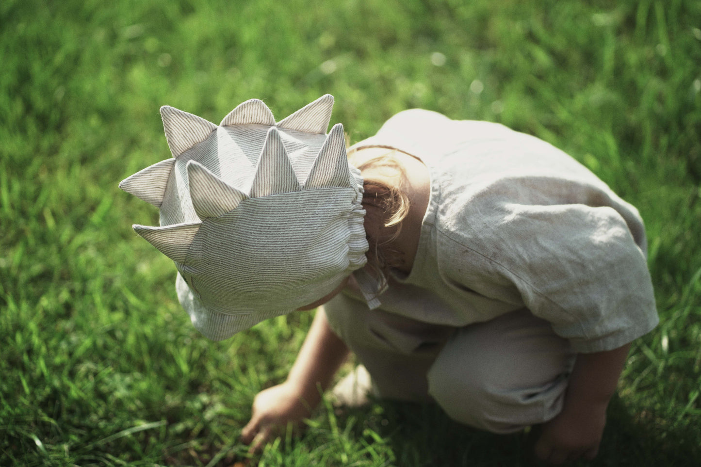 【オーダー会】'CROCODILE' LINEN BONNET [SHOMKA] 【2026年4月中旬以降順次発送】