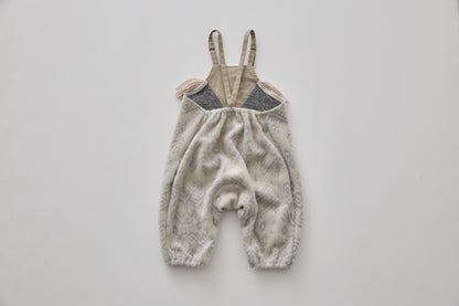 Snow Jacquard Rompers - Ivory [eLfinFolk / エルフィンフォルク] (25AW•Drop2)【2025年9月中旬以降発送予定】