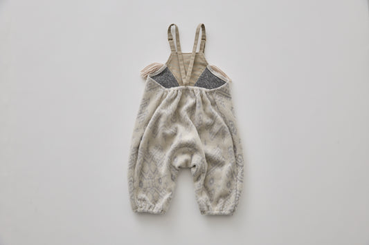 Snow Jacquard Rompers - Ivory [eLfinFolk / エルフィンフォルク] (25AW•Drop2)【2025年9月中旬以降発送予定】
