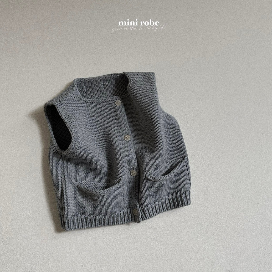 [minirobe] doldol knit vest - SS24