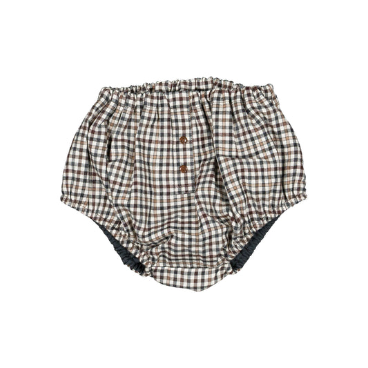 Bloomer CHAILLOT - gingham beige&gray [Maison Marelle](25AW Drop1)