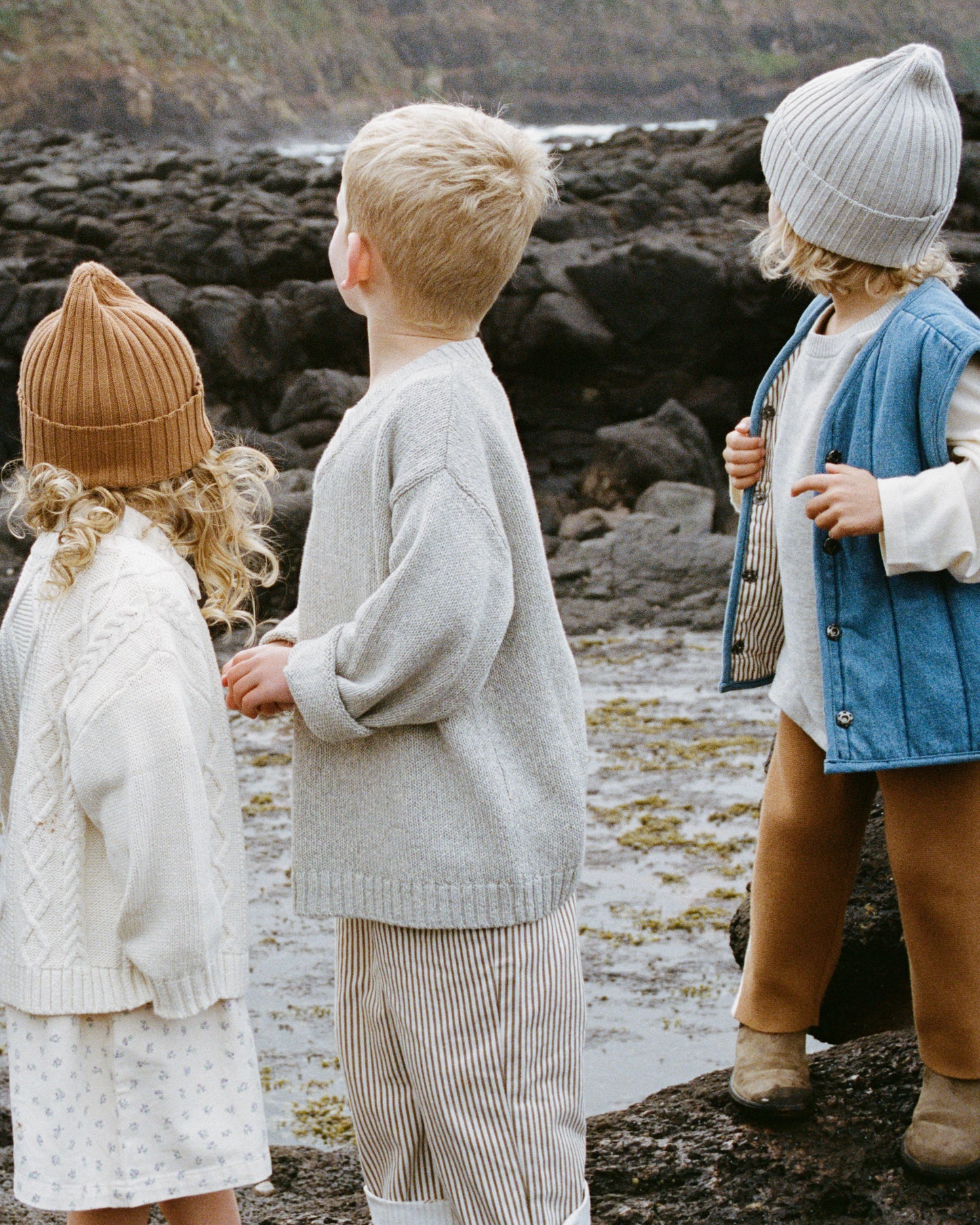 Ribbed Pixie Beanie - Toast [GROWN](25KIDS CLUB)