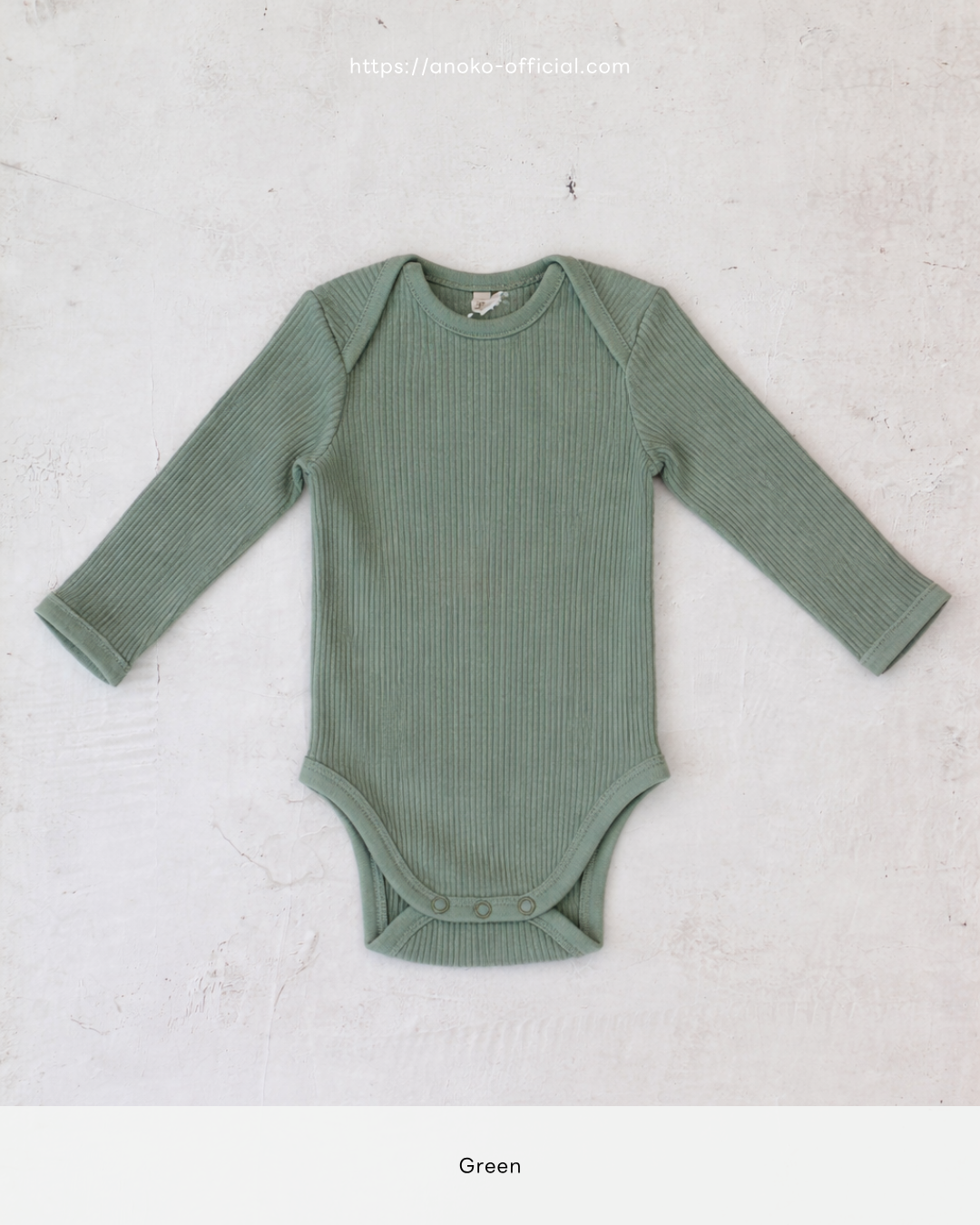 Longsleeve baby suit - Green [EARTH THE ARCHIVE] (26AW)