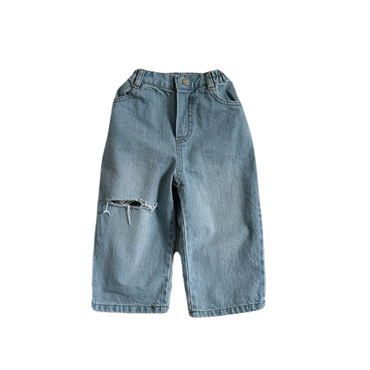 [digreen] cutting denim pants (ice blue) - SS24