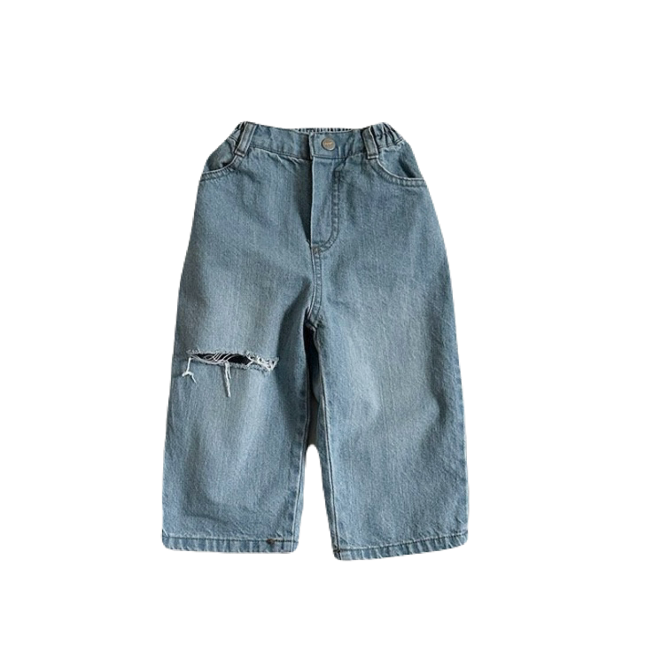 [digreen] cutting denim pants (ice blue) - SS24