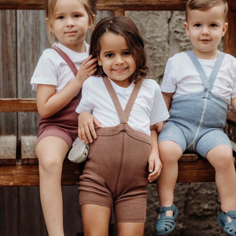 Retro Ribbed Shorty Tights - Marshmallow Sky [SILLY Silas]
