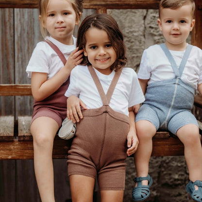 Retro Ribbed Shorty Tights - Marshmallow Sky [SILLY Silas]