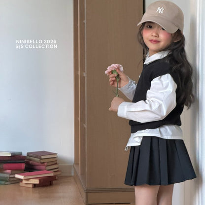 【予約販売】Vanilla cotton shirt [NINIBELLO] (26SS)【2026年2月下旬以降順次発送】