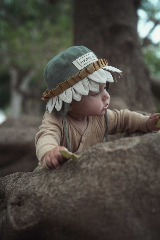 【オーダー会】'DAFFODIL' LINEN FLOWER HAT [SHOMKA] 【2026年4月中旬以降順次発送】