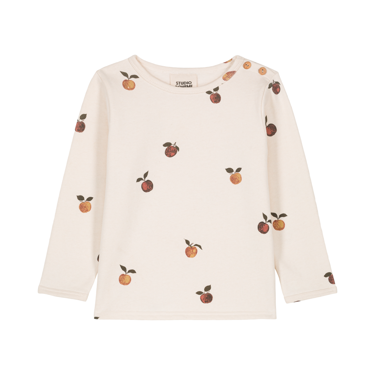 SWEAT-SHIRT NOE - ECRU / APPLES