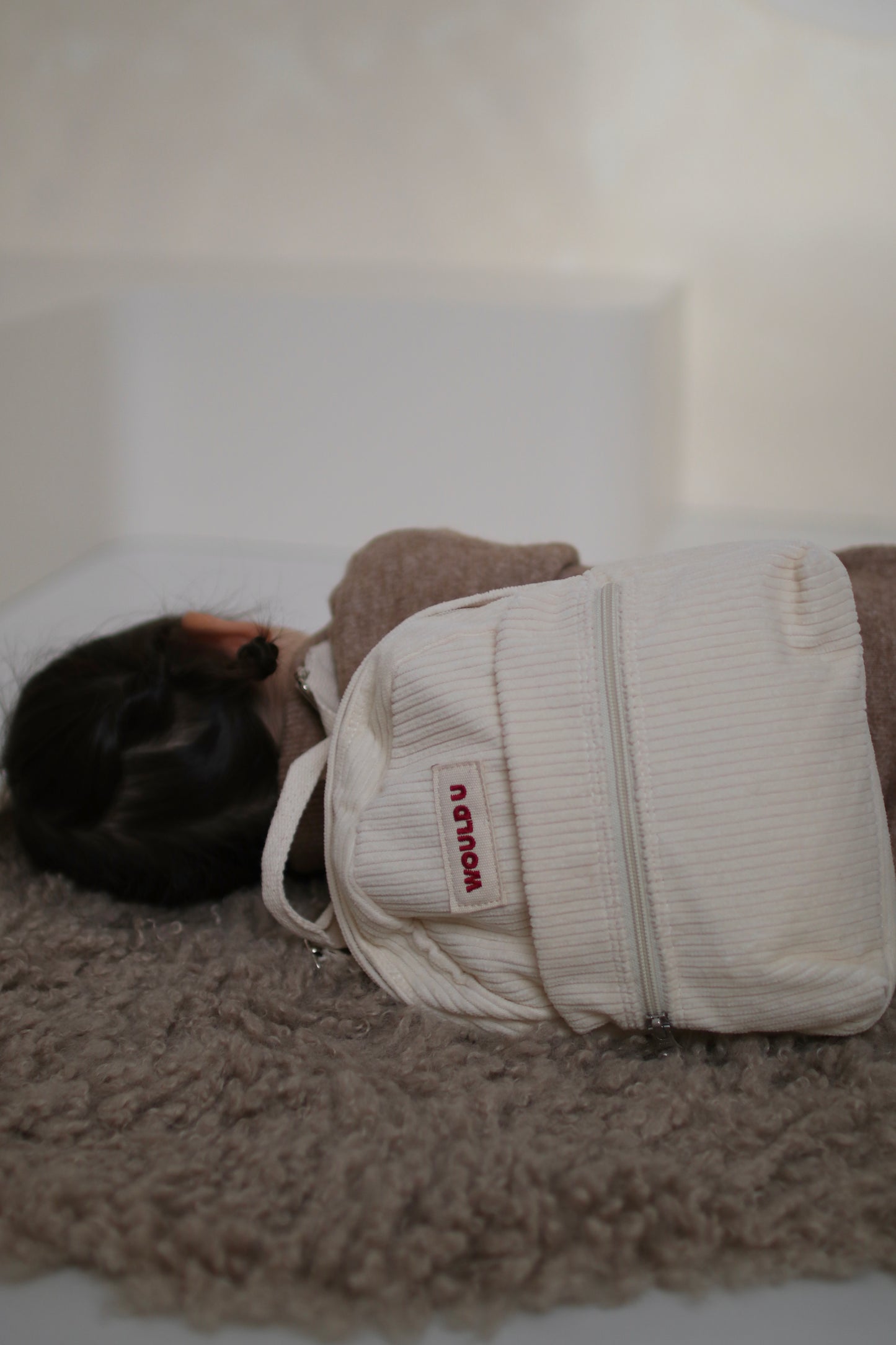 【オーダー会】Wouldu Corduroy Back Pack - Cream [wouldU]【2025年11月下旬以降順次お届け予定】