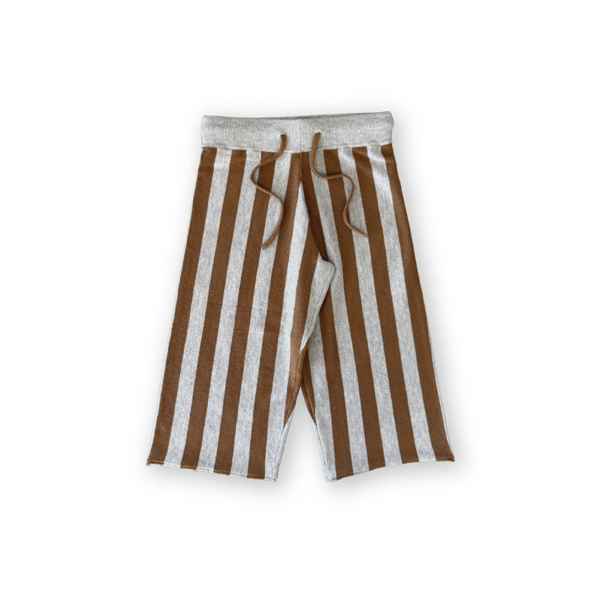 Striped Knit Pant - Grey Marle / Brownie [GROWN] (25SS)