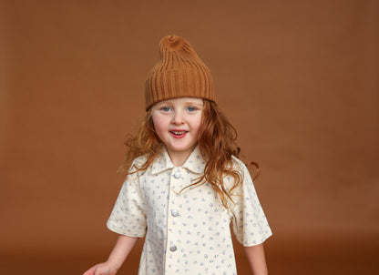 Ribbed Pixie Beanie - Toast [GROWN](25KIDS CLUB)