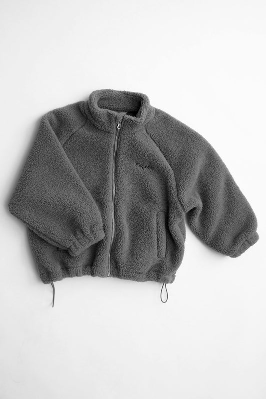 Teddy Zip Sweater - Anthracite [Façade](26AW)