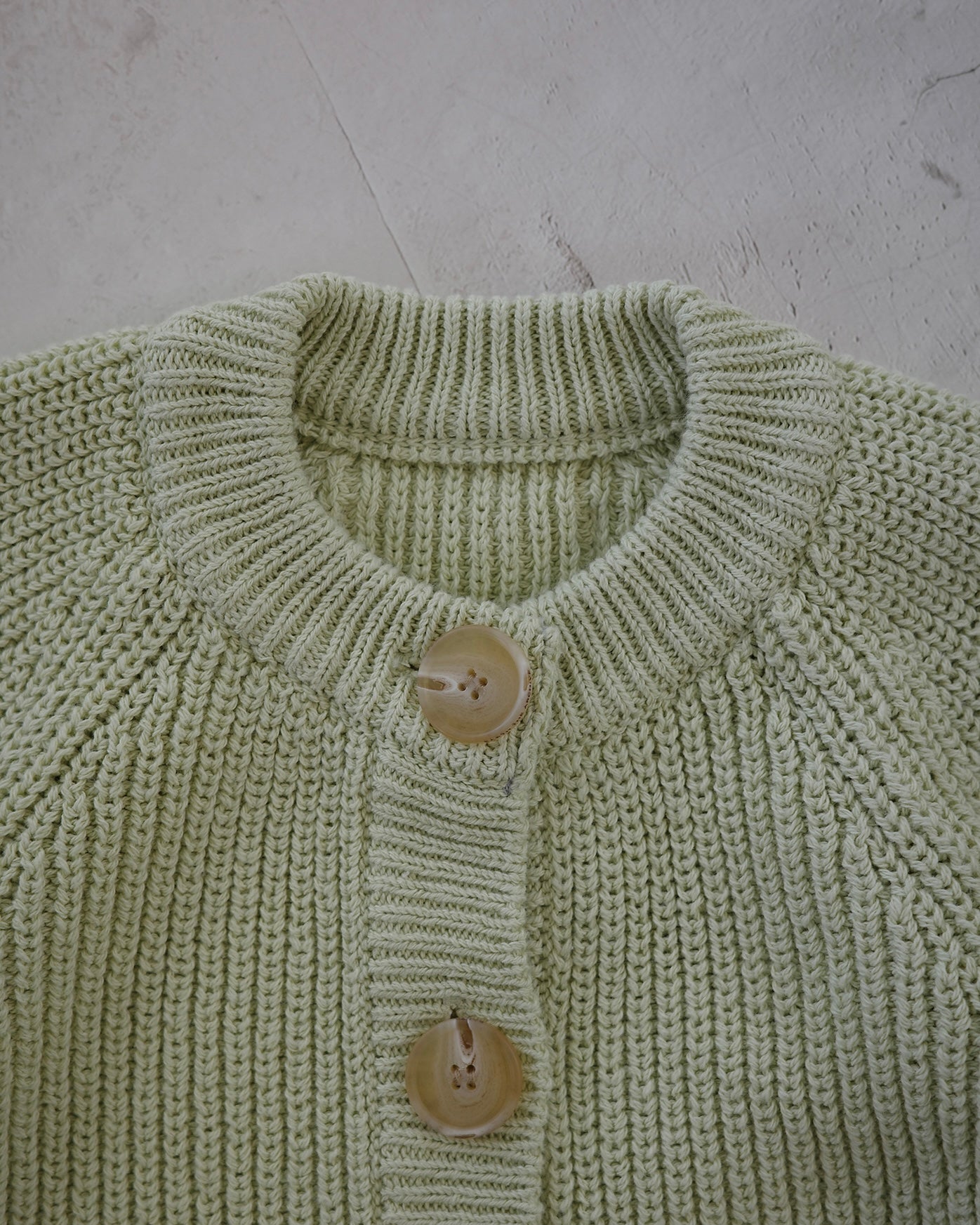 Button knit jumpsuit - Light Olive [EARTH THE ARCHIVE] (26AW)