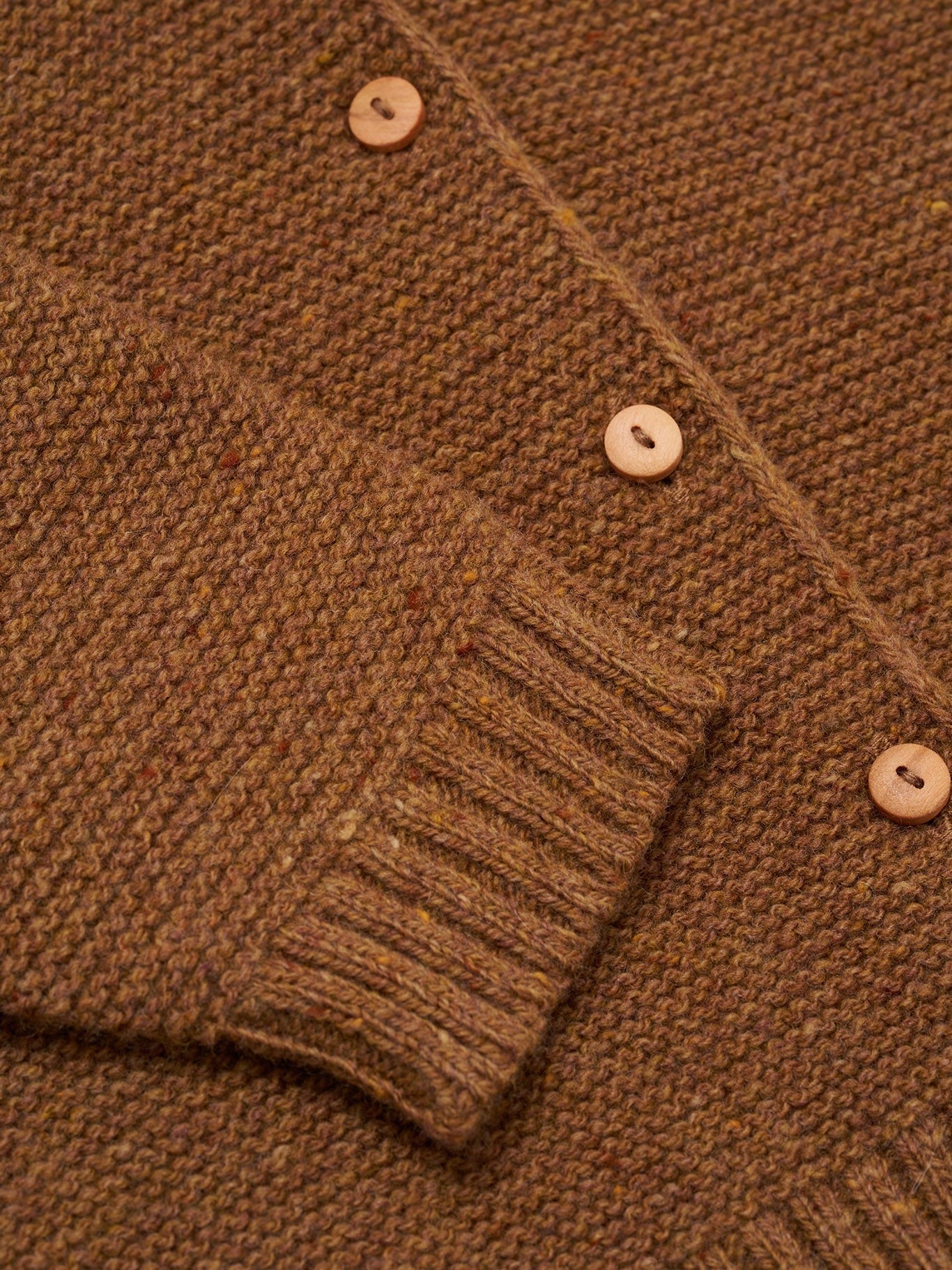 CHESTNUT WOOL CARDIGAN [organic zoo] (25AW)